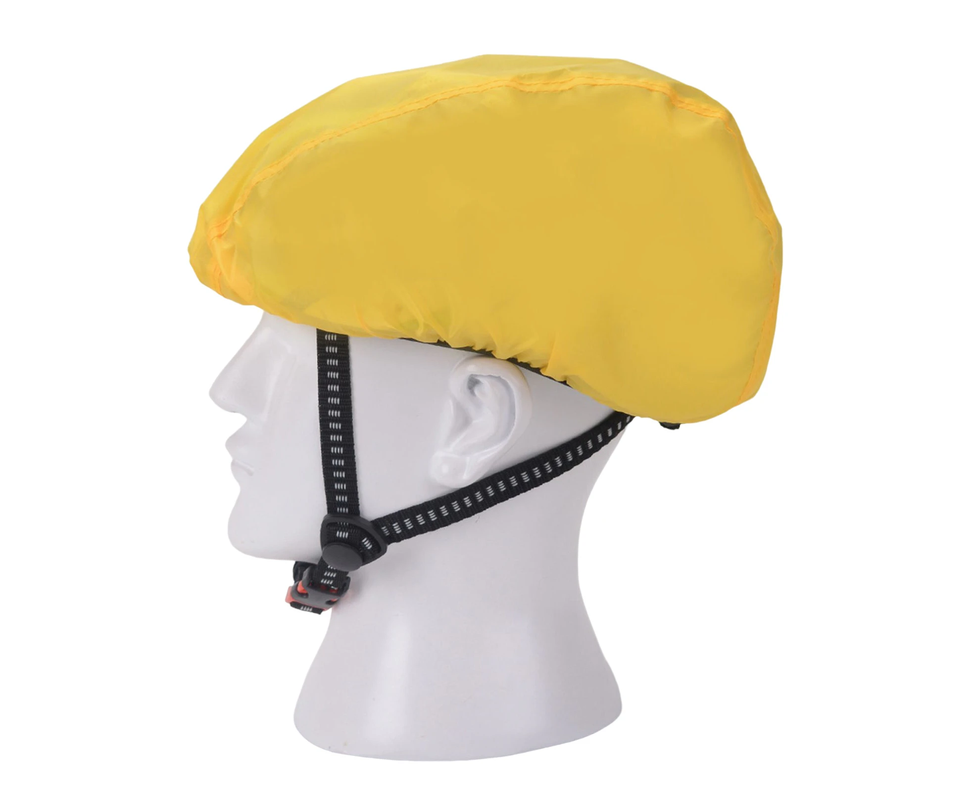 Reflective Helmet Dustproof Cover Waterproof Wear-resistant Solid Color Cycling Helmet Cover Cycling Equipment - Yellow