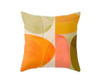 Pillow Case Soft Embroidered Polyester Peach Skin Washable Square Cushion Cover for Home