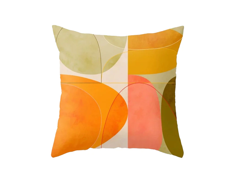 Pillow Case Soft Embroidered Polyester Peach Skin Washable Square Cushion Cover for Home