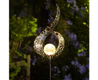 Outdoor Solar Lights Garden Crackle Glass Globe Stake Lights,Waterproof LED Lights for Garden,Lawn,Patio or Courtyard