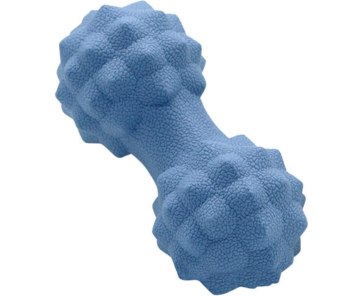 Double Lacrosse Ball Massage -Deep Tissue Peanut Massage Roller Tool Trigger Point Therapy for Hips, Back, Spine, Legs, Shoulder, Neck and Self M-Blue