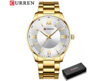 CURREN Watches for Men Simple Quartz Stainless Steel Luxury Brand Business Clock Male Relogio Masculino