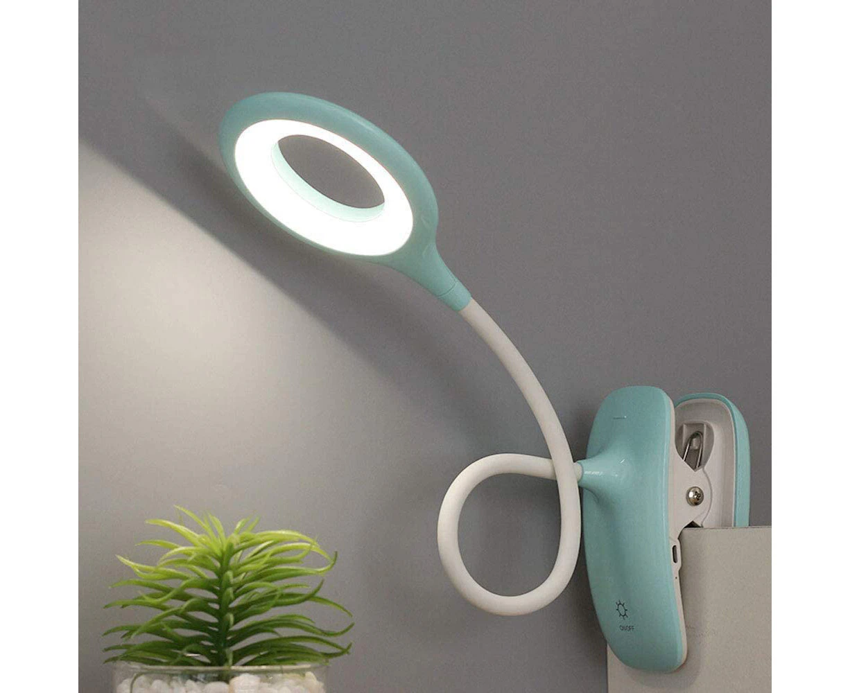 Clamp Lamp Bed Reading Lamp Clamp With Touch Sensor, Bed Desk Lamp Children - Green