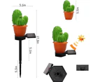 Solar Cactus Ground Plug*Three-headed Cactus