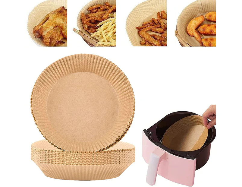 Air Fryer Disposable Paper Liner, 100PCS Non-stick Disposable Air Fryer Liners, Baking Paper for Air