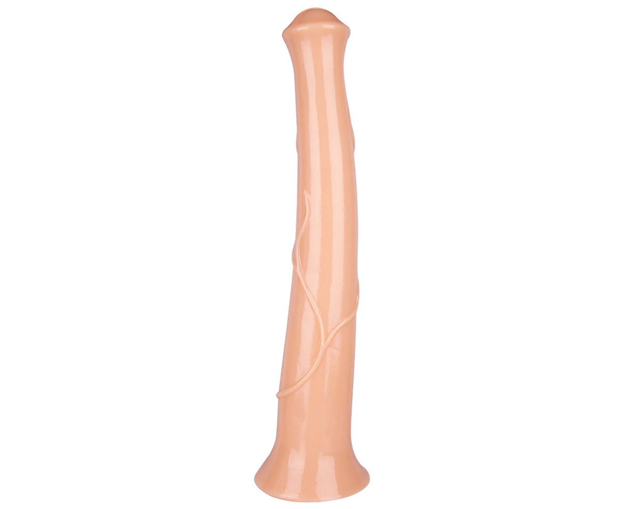 Oraway Women Faux Penis Soft Dildo Suction Cup Vagina Stimulation Masturbation Sex Toy - Flesh