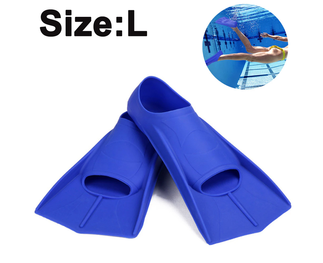 Swimming Training Fins Swim Flippers Travel Size for Snorkeling Diving Pool Activities Men Women Kids New Two Trendy-L