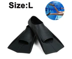 Swimming Training Fins Swim Flippers Travel Size for Snorkeling Diving Pool Activities Men Women Kids New Two Trendy-L