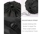 Compression Stuff Sack, Sleeping Bags Storage Stuff Sack Organizer Waterproof Camping Hiking Backpacking Bag - BLACK