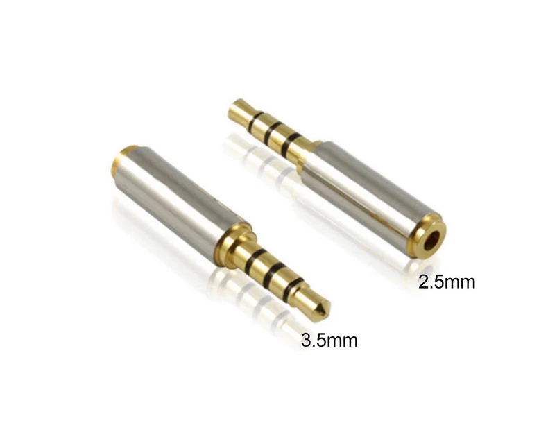 Mini Metal 3.5mm Male to 2.5mm Female Jack Headphone Audio Connector Adapter