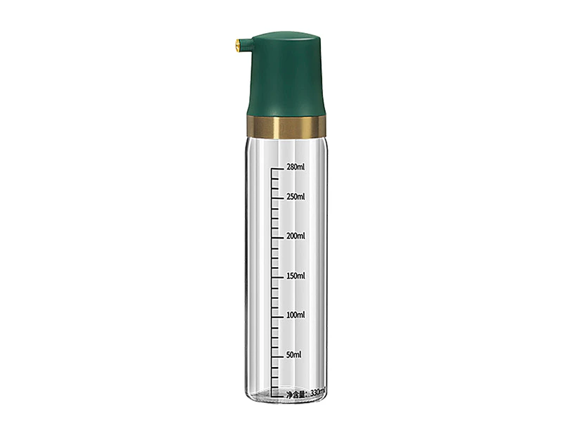 330ml Oil Dispenser Anti-drip Long Lasting Large Capacity Glass Durable Vinegar Olive Oil for Kitchen Atrovirens