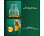 330ml Oil Dispenser Anti-drip Long Lasting Large Capacity Glass Durable Vinegar Olive Oil for Kitchen Atrovirens