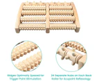 Wooden Foot Massager Roller - Plantar Fasciitis Relief