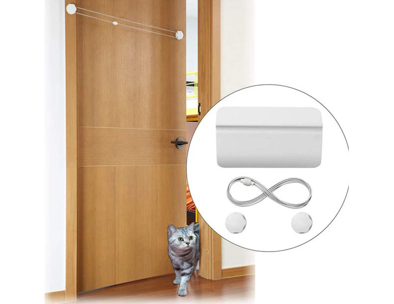 1 Set Pet Door Free In and Out Easy Installation Plastic Cat Dog Safety Door Flap for Pet House