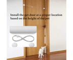 1 Set Pet Door Free In and Out Easy Installation Plastic Cat Dog Safety Door Flap for Pet House