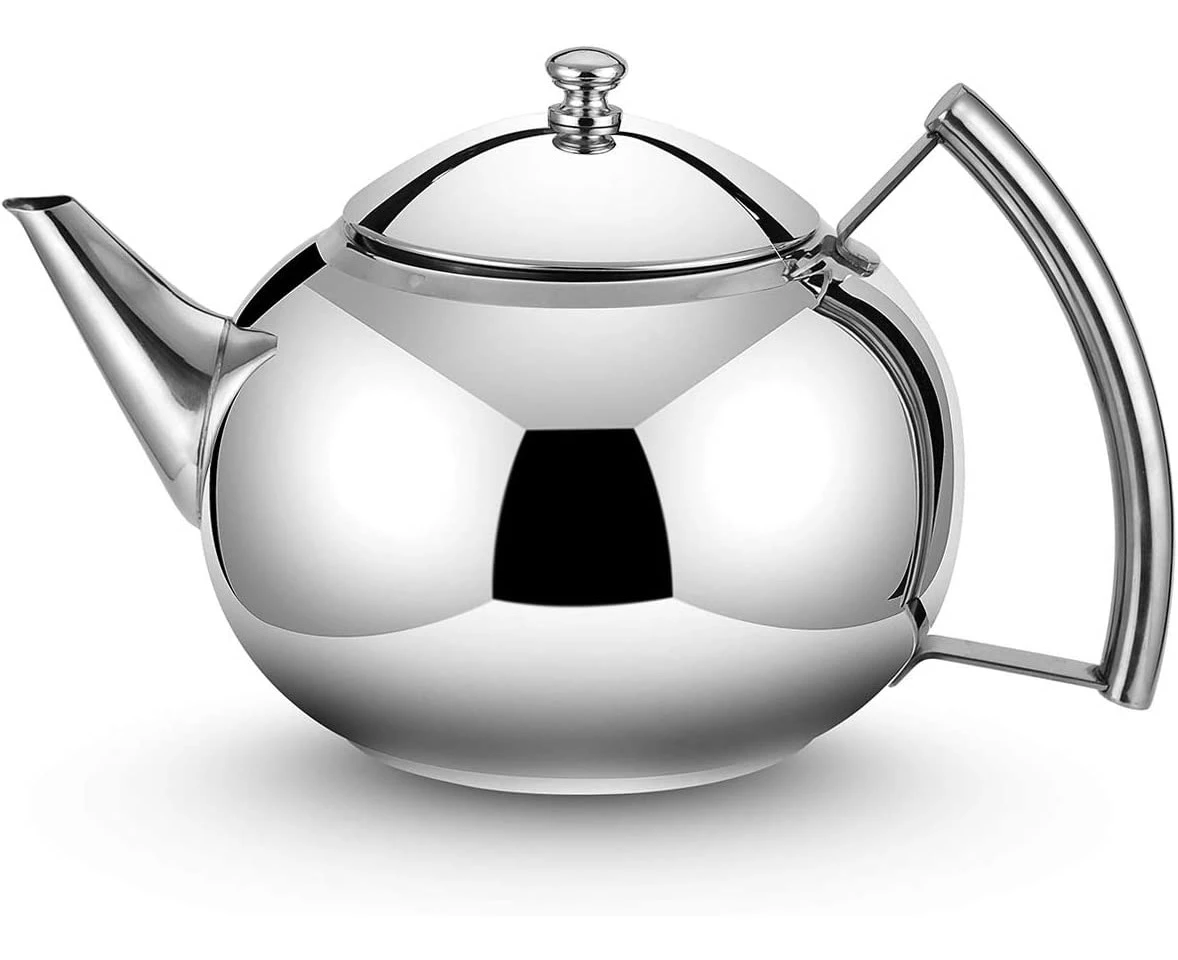 Teapot with Infuser Loose Tea Leaf 2 Liter Stainless Steel Tea Pot