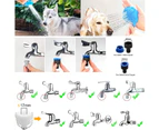 Pet Bathing Kit - Scrubber And Sprayer - Compatible With Outdoor Garden Hose Or Indoor Shower