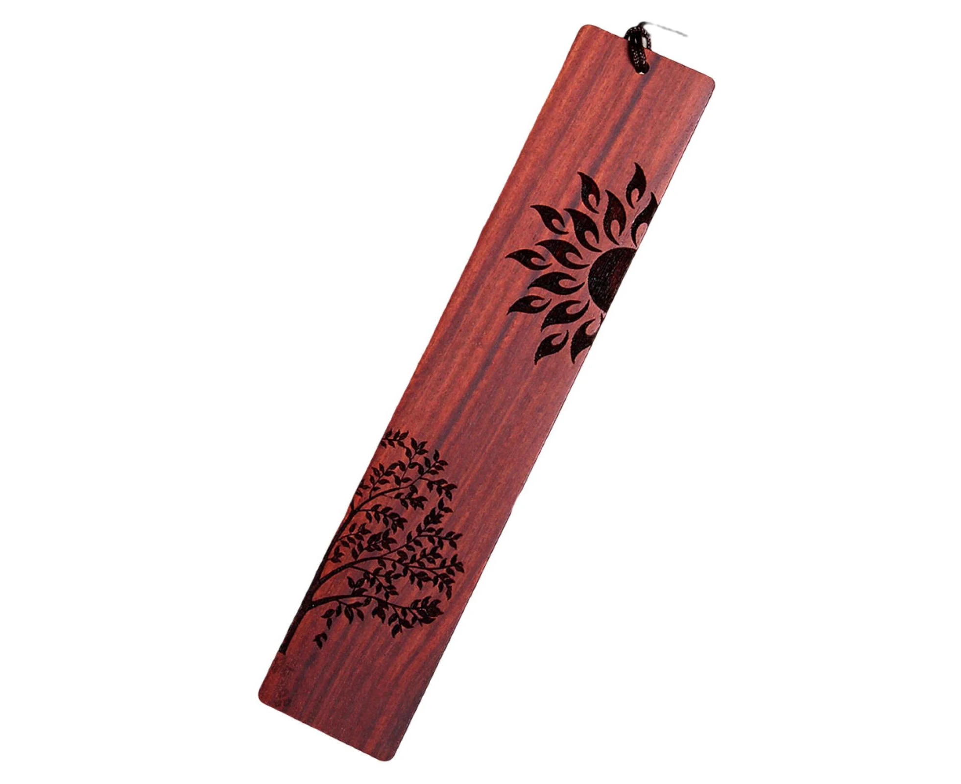 Wood Bookmark Can Be Engraved 2 Styles Stationery Book Accessories Chinese Style Student Book Marker Engraving Bookmark Teacher Gift-Red