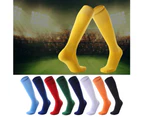 Outdoor Sports Breathable Unisex Hiking Soccer Knee High Compression Tube Socks Black