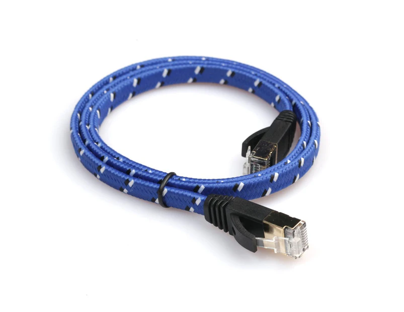 Network Cable CAT 7 10 Gigabit Ethernet Flat Patch - 1.8M