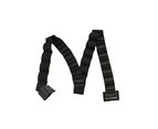 Nirvana Santa Claus Belt Adjustable Easy-wearing Long Lifespan Decorative Plastic Santa Claus Suit Belt Cosplay Accessories for Club-Black