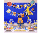 Basketball Happy Birthday Banner| Basketball Birthday Party Decorations For Adults Boys Kids Basketball Themed Party Supplies