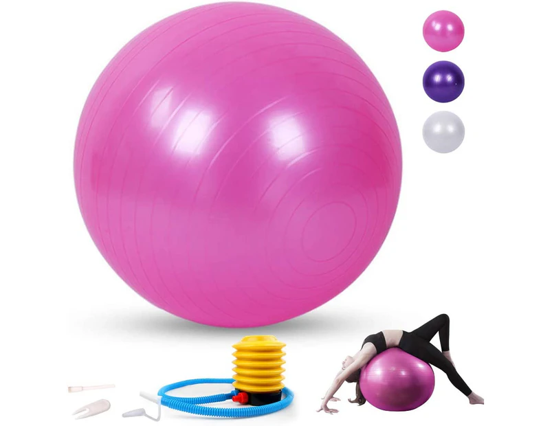 75cm Yoga Ball, Exercise Ball for Fitness, Stability, Balance & Birthing, Anti-Burst Professional Quality Design Balance Ball