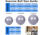 75cm Yoga Ball, Exercise Ball for Fitness, Stability, Balance & Birthing, Anti-Burst Professional Quality Design Balance Ball