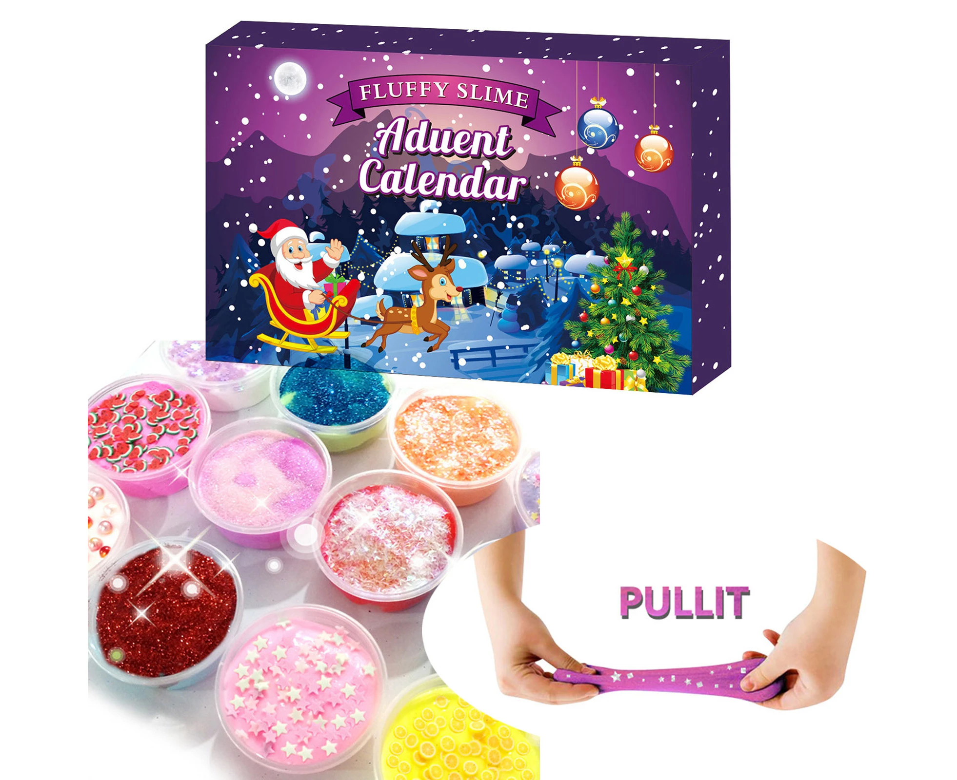 Advent Calendar Casual Entertainment Lightweight Calendar Surprise Anti Stress Relief Toy for Kids-Multicolor