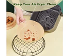 Air Fryer Disposable Paper Liner,Round Airfryer Parchment Sheets Liners for Baking,Non-Stick Oil-Proof Filter