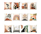 Nordic Style Printed Plant Rainbow Cushion Cover Pillow Case Sofa Home Decor-11