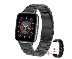 For Xiaomi Huawei Bluetooth Calling Smart Watch Women Men Custom Watch Face Sports Fitness Tracker Waterproof Ladies Smartwatch - Steel strip black