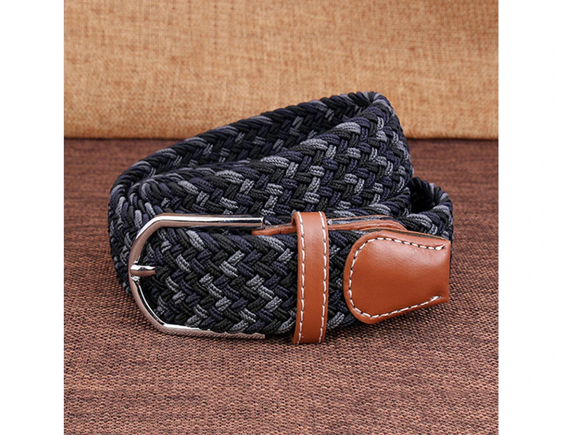 Woven Braided Fabric Comfort Stretch Casual Dress Belt for Men Women - 3#