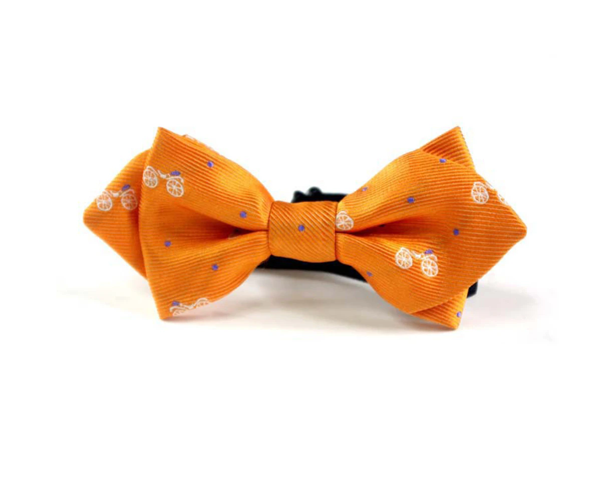 Cutie Ties Dog Bow Tie Deluxe Quality 4" with Easy Slip over Collar Elastic Bands to fit most-NJ02