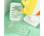 Innovative Dish Soap Dispenser Decorative HIPS Portable 2 in 1 Liquid Detachable Soap Storage Case Holder for Home-White