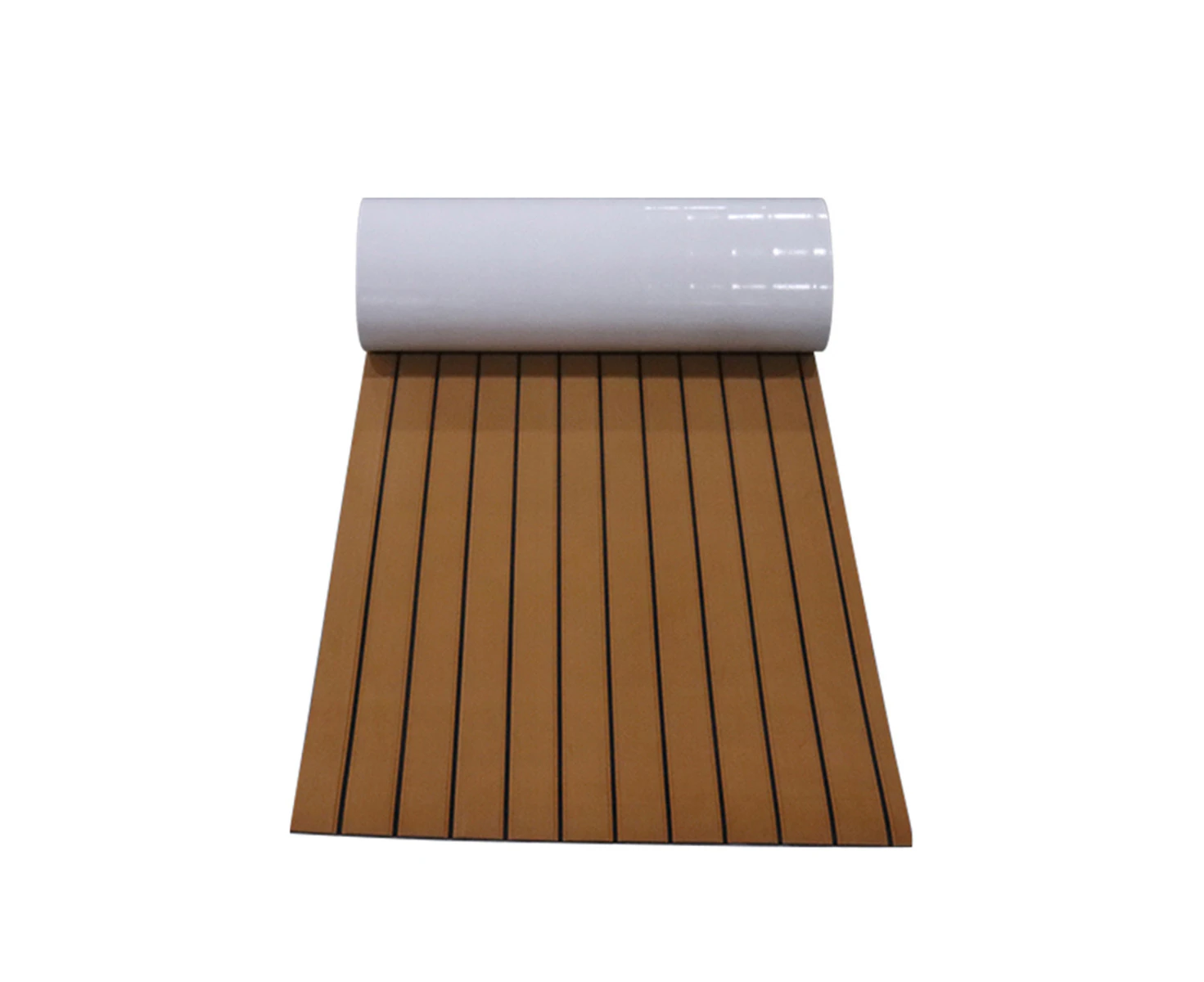 900x2400x6mm Self Adhesive EVA Teak Decking Sheet Marine Flooring Faux Boat Non-slip Mat: brown-back