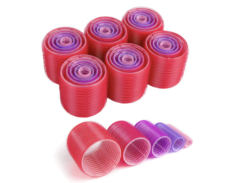 6 Count Hair Roller Set, Large Small Medium Self Grip Hair Rollers, Hairdressing Curlers Tools