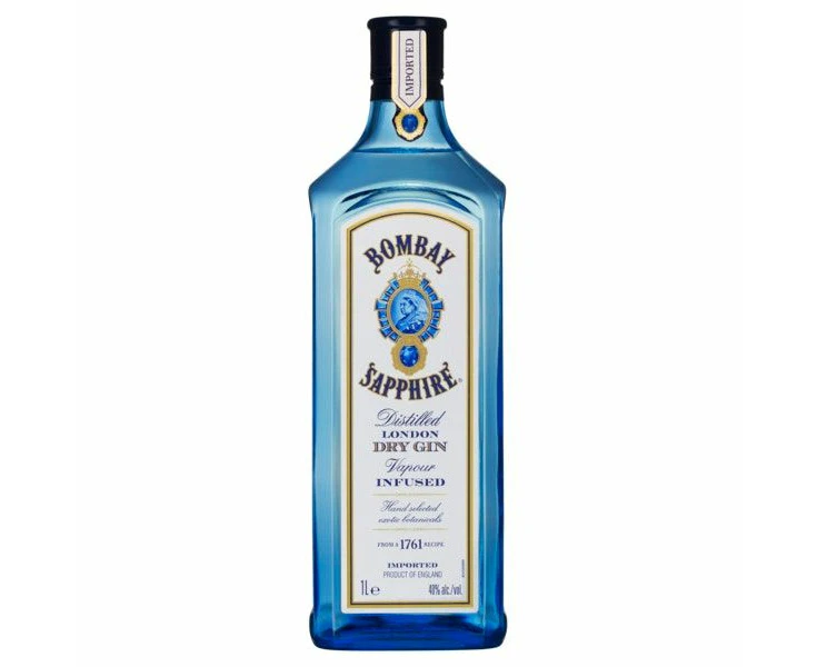 Bombay Sapphire London Dry Gin 1L Bottle - 1 litre