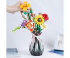 Flower Bouquet Building Sets, Artificial Flowers, DIY Unique Decoration Home, 456 Pieces Botanical Collection ?Not Compatible with Legos Set ?