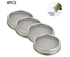 4-Pack Stainless Steel Sprout Jar Lid Kit For Excellent Ventilation Wide Mouth Mason Jars Mason Jars For Making