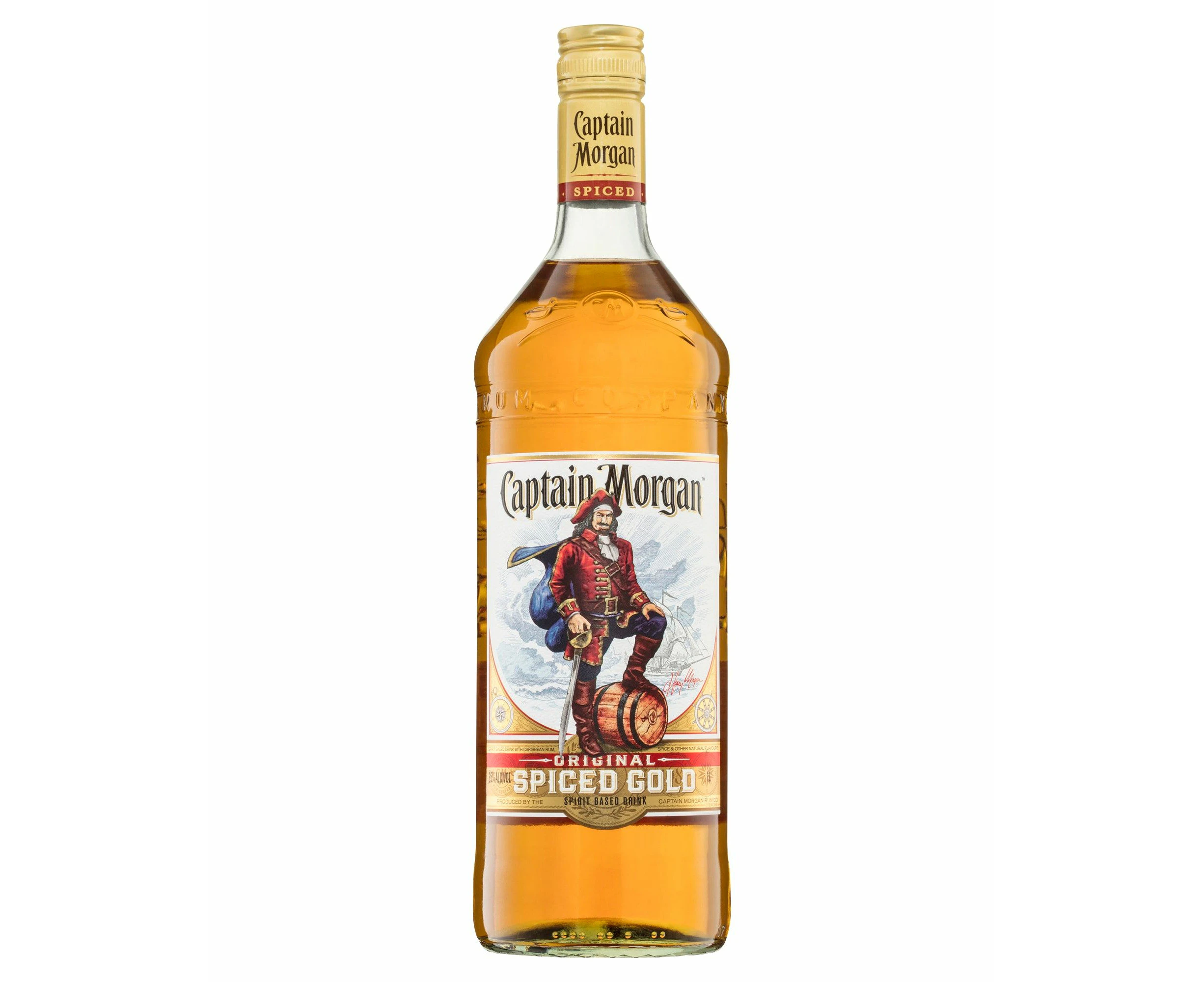 Captain Morgan Original Spiced Gold 1L Bottle (GL) - 1 litre