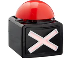 Buzzer with sound and LED lighting - party fun for the whole family - perfect for game nights, quiz shows and celebrations