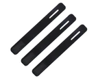 3Pcs Rod Holder Strap Fine Workmanship Wear Resistant Accessories Fishing Rod Tie Suspenders Wrap for Outdoor Black