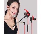 G3/G4/G5 Universal 3.5mm Wired In-Ear Bass Earphone Headset with Detachable Mic - Black G4