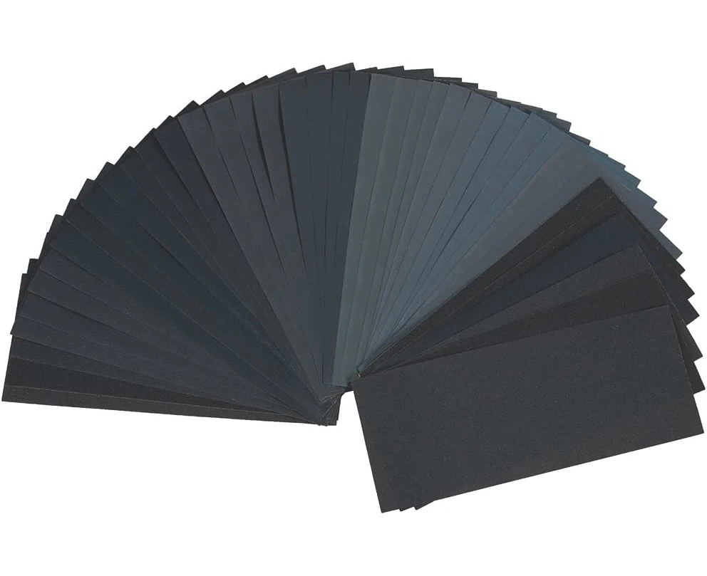 40 PCS Abrasive Sandpaper 4 x10 Extra-Fine Grit Grade 320/400/ 600/800/ 1000/1200/ 1500/2000/ 2500/3000 Wet and Dry For Sanding Headlights Plastic