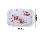 Serving Tray Decorative Tray with Handles Multi-Purpose Rectangular Serving Trays - Style3