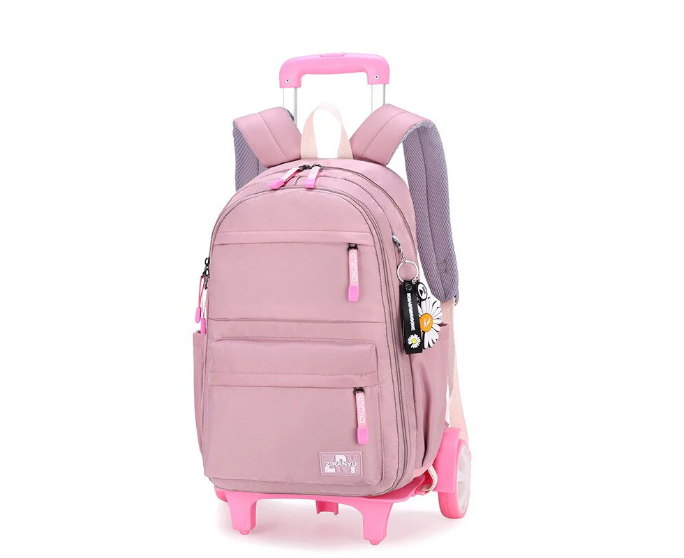 2021 kids Wheeled Backpacks Removable Children School Bags With 3 Wheeled Stairs Kids girls Trolley Schoolbags Luggage Book Bags