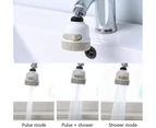 360 Degree Movable Kitchen Faucet Head- Aerator Bubbler -Water Saving -Bath Nozzle Filter Tip- 3 Modes Adjustable Shower Head Filter Sprayer