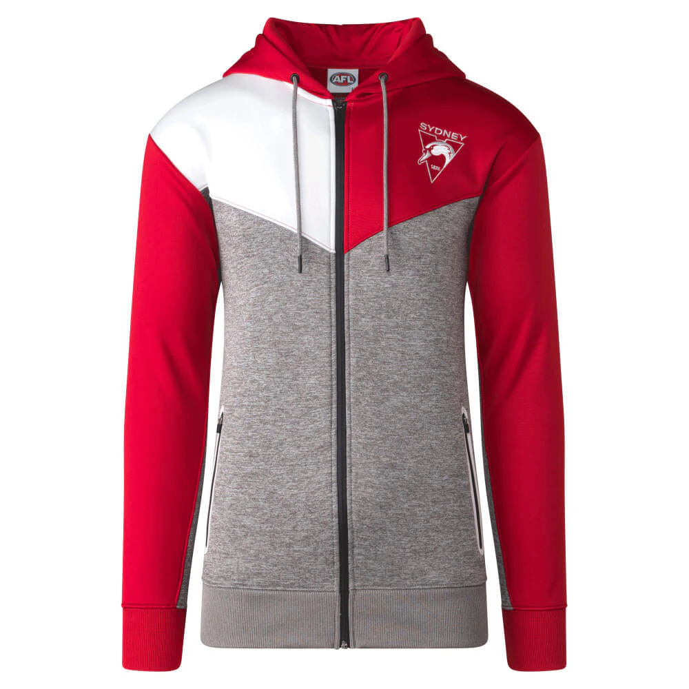 Sydney Swans Mens Premium Zipped Hood