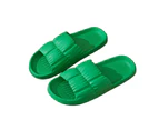 Biwiti Women's & Men's Slide Sandal Non-Slip Quick Drying Spa Shower Sandal Shower Indoor Bathroom Slippers-Green